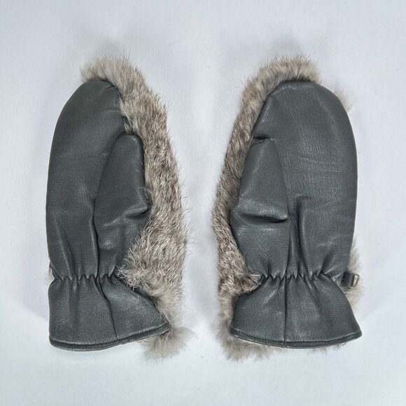 Authentic Rabbit Fur Mittens Made in Japan - Picture 4 of 10